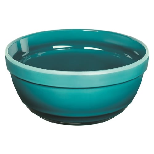 Zicco Melamine Round Bowl Ø19.6xH9.5cm, Lake Blue