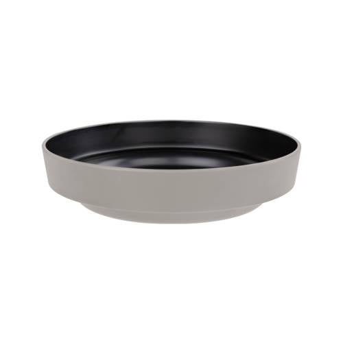 Zicco Mel Seafood Small Round Plate For ZS017B Ø25.4xH5.8cm, Grey/Black, The Mo River