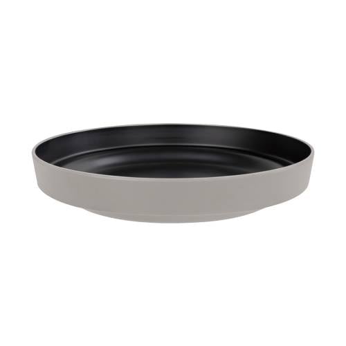 Zicco Mel Seafood Small Round Plate For ZS017B Ø32.9xH5.8cm, Grey/Black, The Mo River