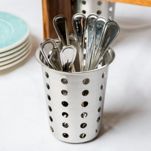 Cal-Mil Stainless Steel Perforated Cylinder 4½Diax5½H"