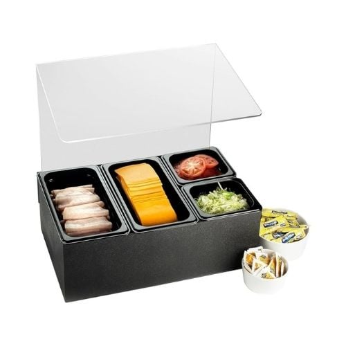 Cal-Mil Condiment Bar Set With Pans W20½xD12¾xH19¾"