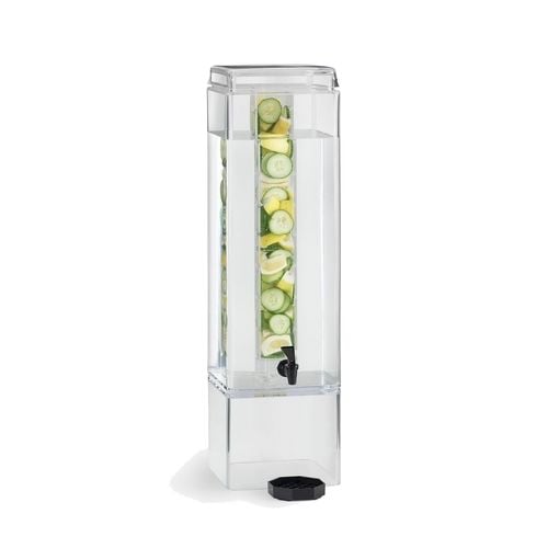 Cal-Mil Square Acrylic Beverage Dispenser With Infusion Chamber, L9xW11½xH29¼"