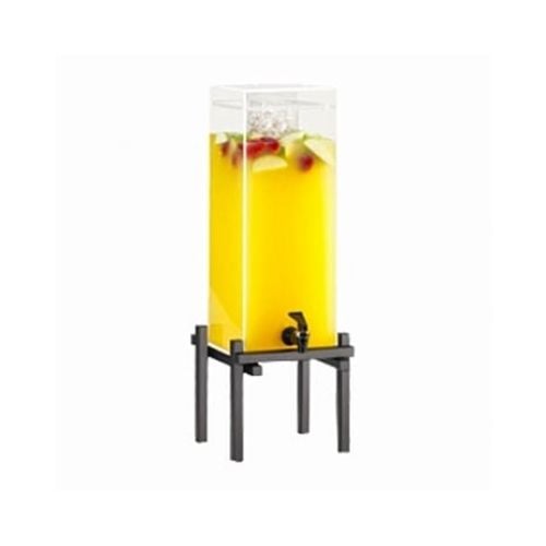 Cal-Mil 1x1 Acrylic Beverage Dispenser, 1.5 Gal, Ice Chamber, W10¼xD10½xH17¾, Black