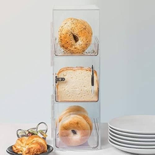 Cal-Mil Classic 3 Tier Bread Cases W7xD12xH20", Clear