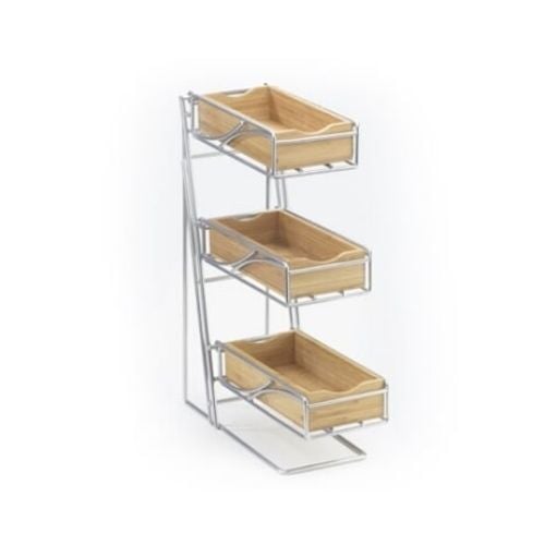 Cal-Mil Bamboo Condiment Display W5¼xD14xH18", Platinum