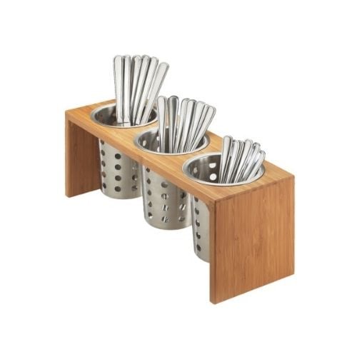 Cal-Mil Cylinder Stand - 3 Cylinders W16xD5½xH6", Bamboo
