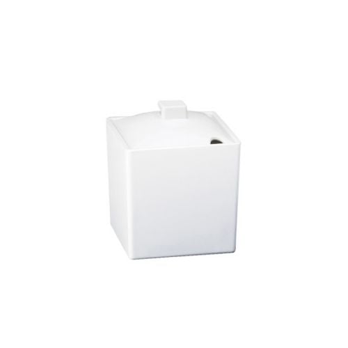 Cal-Mil Mel Sq Jar With Notched Lid W4xD4xH4"