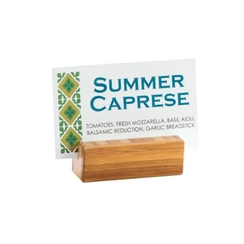 Cal-Mil Card Holders  L5.7xD1.9xH1.9cm, Bamboo
