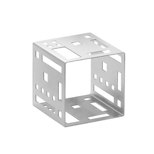 Cal-Mil Stainless Steel Square Cube Riser W7xD7xH7"