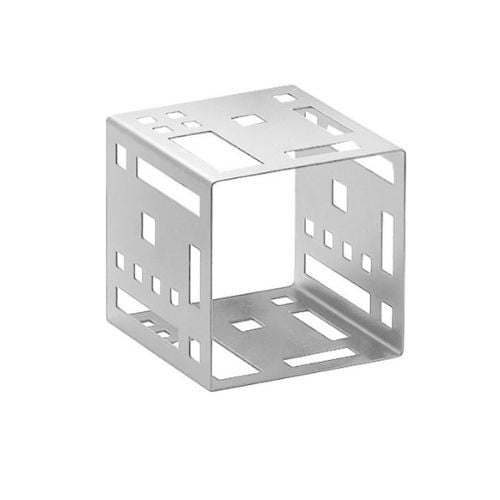 Cal-Mil Stainless Steel Square Cube Riser W9xD9xH9"