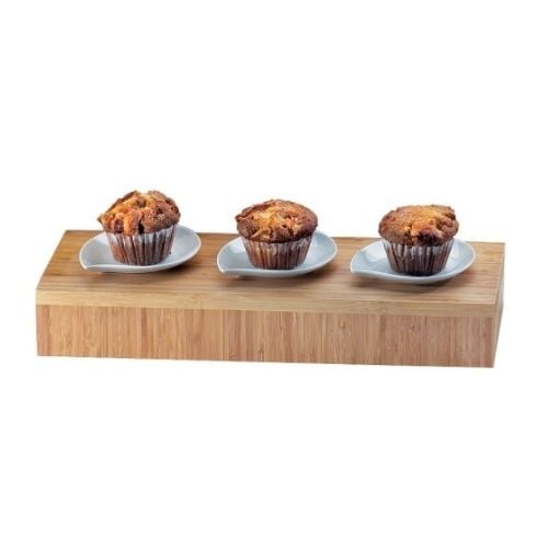 Cal-Mil Bamboo Rectangle Deep Tray, H3"