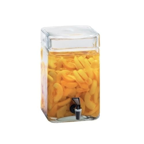 Cal-Mil Glass Infusion Dispenser Ø7½xH12", Capacity 2 Gallon