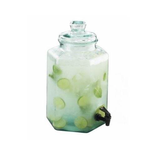 Cal-Mil Glass Infusion Dispenser W10xD11xH17¼", Capacity 2 Gallon