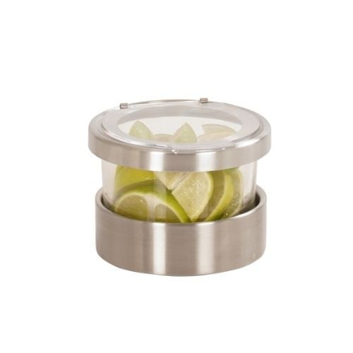 Cal-Mil Jar With Hinged Stainless Steel Lid 16Oz