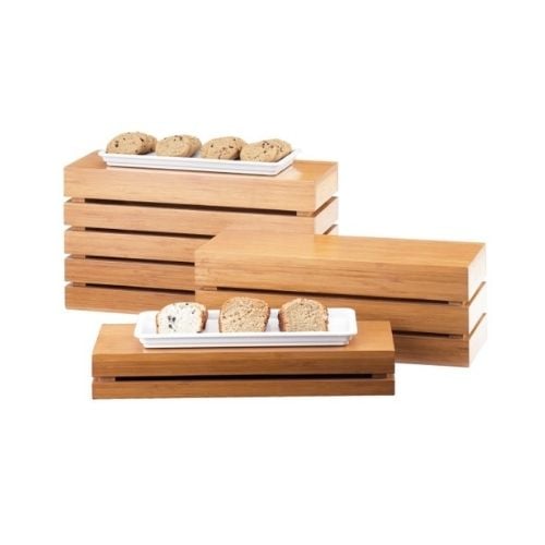 Cal-Mil Bamboo Rectangle Crate Riser, L50.8xW17.78xH17.78cm