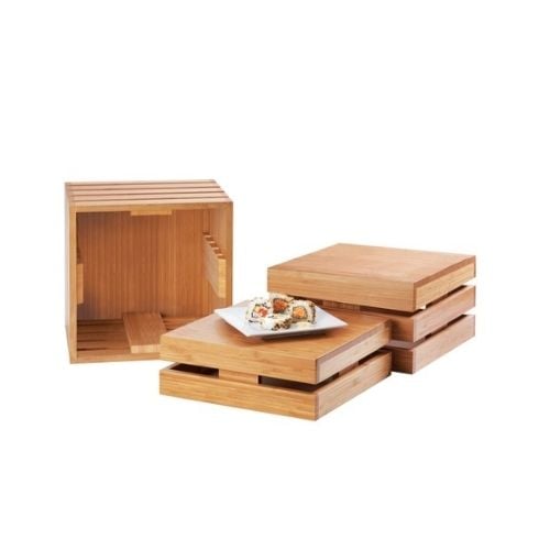 Cal-Mil Bamboo Square Crate Riser W12xD12xH12"