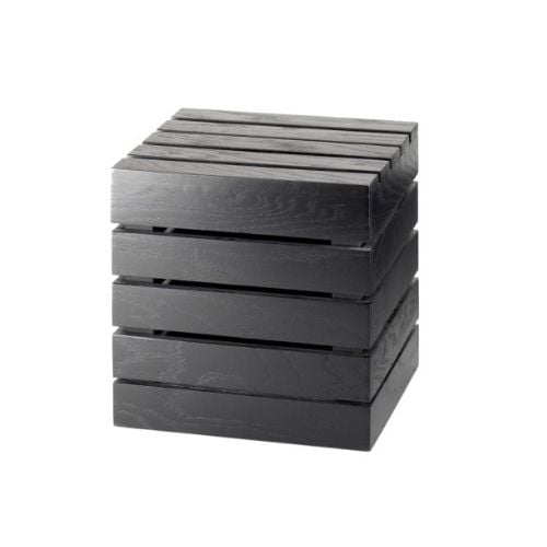 Cal-Mil Bamboo Square Crate Riser W12xD12xH12", Midnight Bamboo