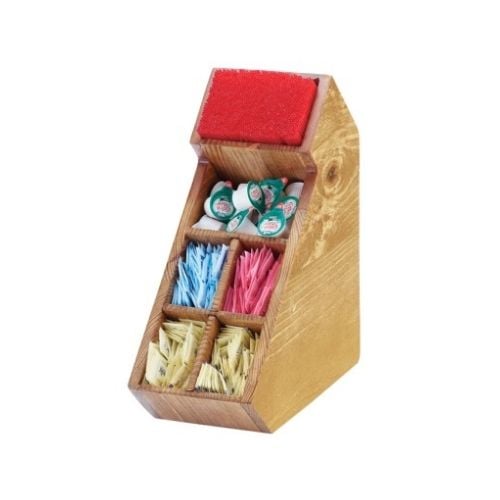 Cal-Mil Wood Slant Organizer L13xW6xH15", Madera