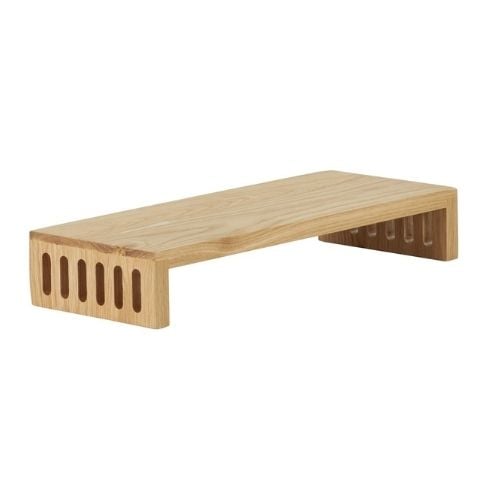 Cal-Mil Wooden Nesting Risers Rectangle D7xW18xH3", Oak, Sydney