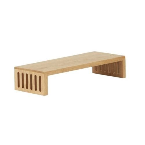 Cal-Mil Wooden Nesting Risers Rectangle D7xW19xH5", Oak, Sydney