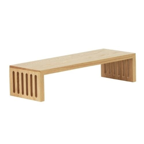 Cal-Mil Wooden Nesting Risers Rectangle D7xW20xH7", Oak, Sydney