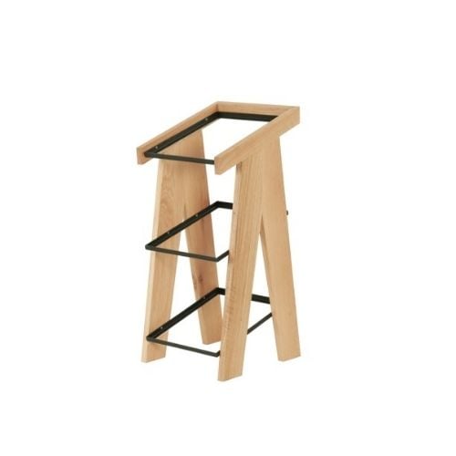 Cal-Mil Wooden 3-Tier A-Frame Merchandiser L13xW12½xH27¾", Oak, Sydney