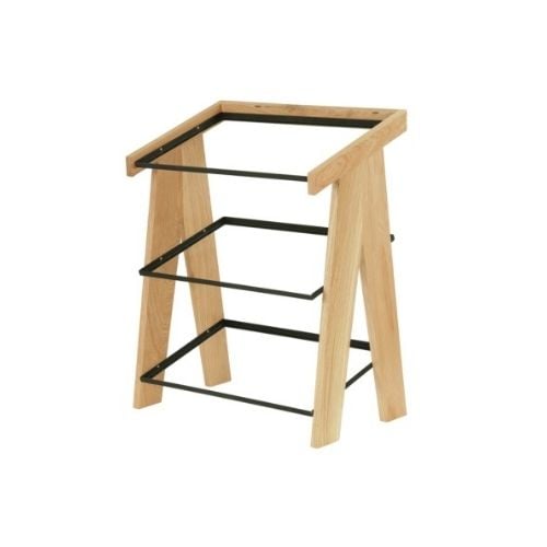 Cal-Mil Wooden 3-Tier A-Frame Merchandiser L13xW23¼xH27¾", Oak, Sydney