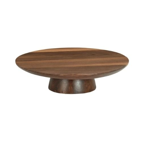 Cal-Mil Wooden Cake Stand D12xH3", Walnut, Sydney