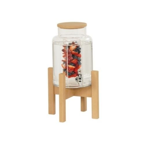Cal-Mil Upcycled Rice Hulls Beverage Dispenser With Infusion L11¾xW11¾xH20", 3 Gal, Renew