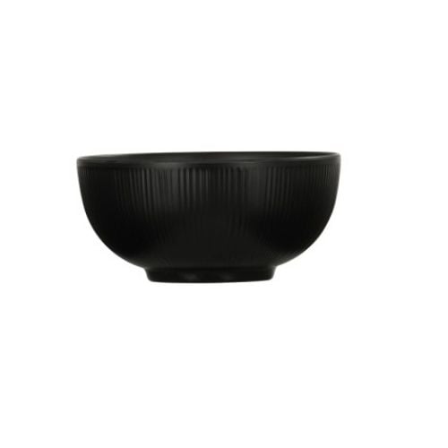 Cal-Mil Melamine Round Bowl Ø6x3H", 24Oz, Black, Nomi