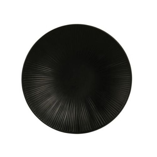 Cal-Mil Melamine Round Plate Ø11xH¾", Black, Nomi