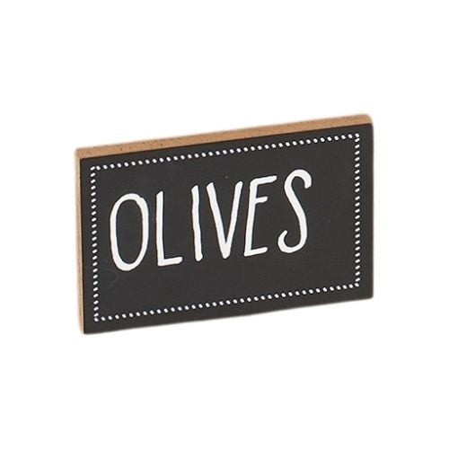 Cal-Mil Chalkboard Stick-On For Madera Jar Display W3xD2"