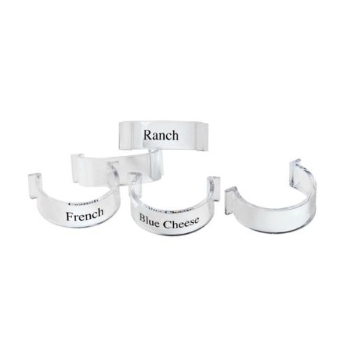 Cal-Mil Salad Dress Bottle Label Clip Set Of 9Pcs