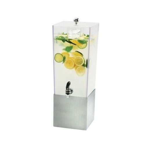 Cal-Mil Stainless Steel Beverage Dispenser L24.13xW19.05xH59.69cm, Ice Chamber