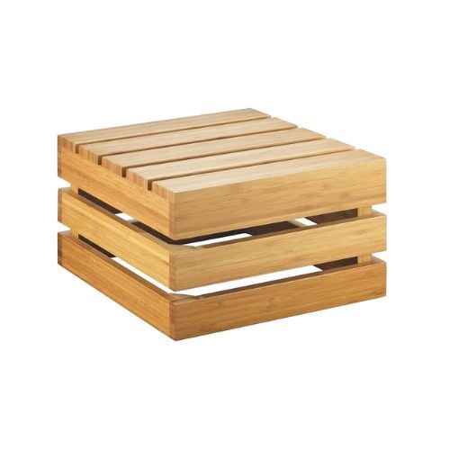 Cal-Mil Bamboo Square Crate Riser L30xW30xH18cm, Natural