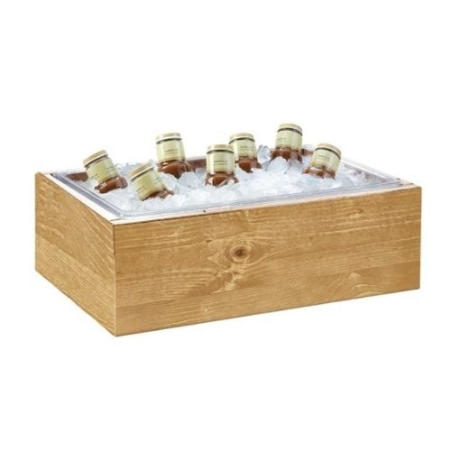 Cal-Mil Ice Housings W21½xD12½xH6", Madera