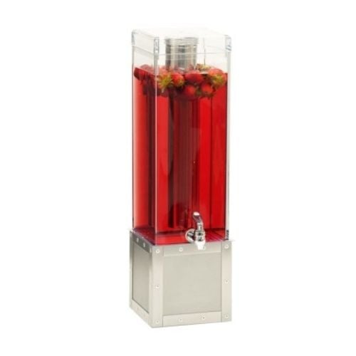 Cal-Mil Stainless Steel Beverage Dispenser With  Regular Chamber & Drip Tray, W8xD8xH24'', Capacity 3 Gallon, Urban