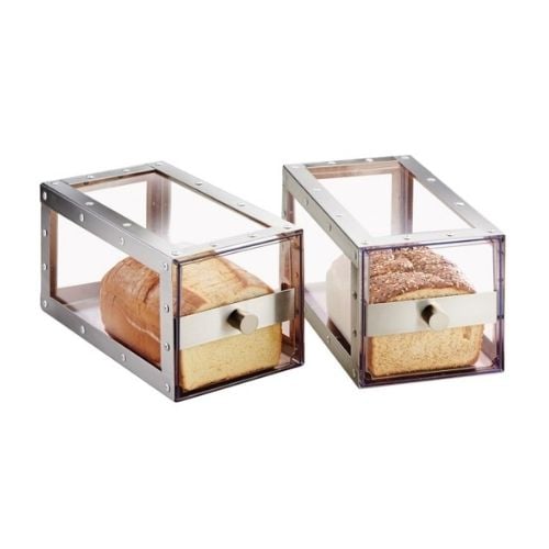 Cal-Mil Stainless Steel Stackable Bread Display, 6.75x12.25x6.75", Urban