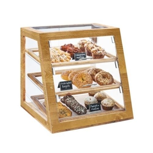 Cal-Mil Slanted Display Case (Self Serve) L54.61xW53.34xH54.61cm, Madera