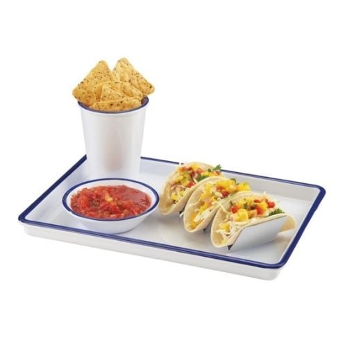 Cal-Mil Melamine Enamelware Serving Tray W13xD9xH1