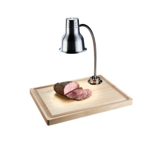 Cal-Mil Maple Wood Carving Station With Integrated Single Heating Lamp W60.96xD50.8xH3.81cm. Cal-Mil