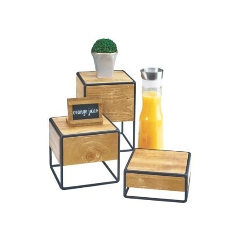 Cal-Mil Reclaimed Wood Risers W8xD8xH11½", Madera