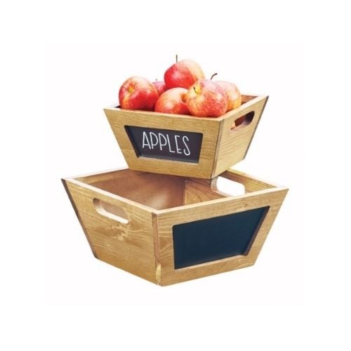 Cal-Mil Chalkboard Bowl W10xD10xH5", Madera