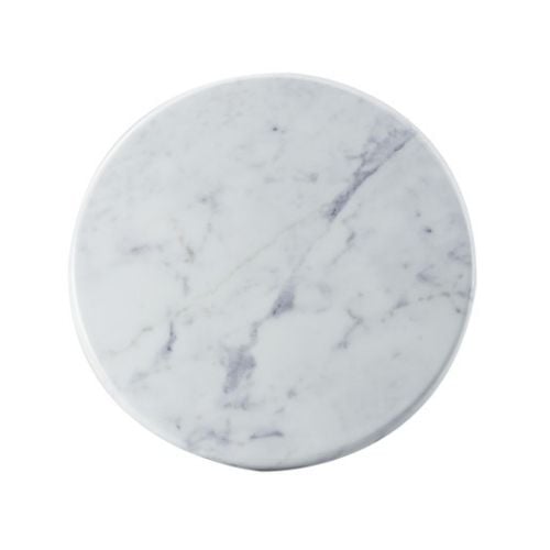Cal-Mil Mel Marble Tray D15xH0.75", Carrara