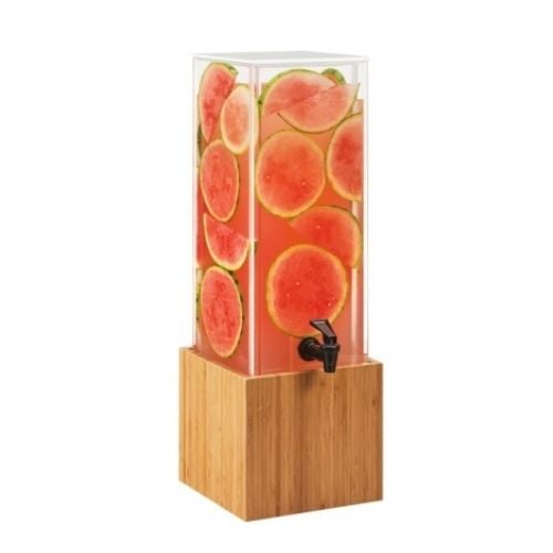 Cal-Mil Dispenser With Decorative Infusion Wall W8¼xD9¾xH25¾", 11.36L,  Bamboo