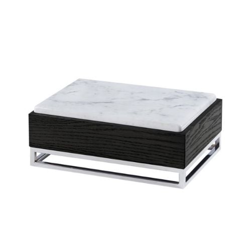 Cal-Mil Riser With Melamine Marble Tray W15xD11xH6¼", Cinderwood