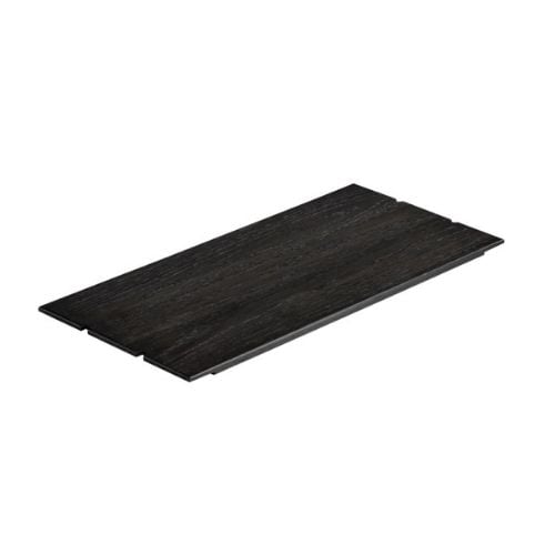 Cal-Mil Wooden Notched Rectangle Riser W11xD24xH½", Cinderwood