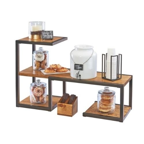 Cal-Mil 3 Tier Library Display W38.25xD13.5xH24", E.Sierra