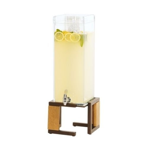 Cal-Mil Beverage Dispenser With Ice Chamber & Drip Tray W8¾xD8¾xH24", 11.36L, Sierra