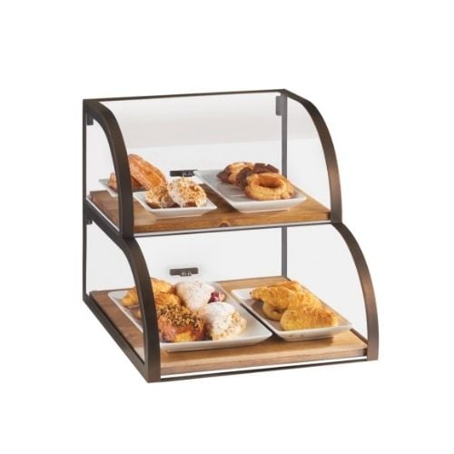 Cal-Mil 2 Tier Display Case W19xD22xH18½", Sierra